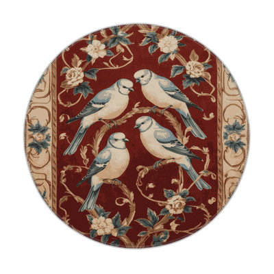 French Brown Indoor and Outdoor Area Rug