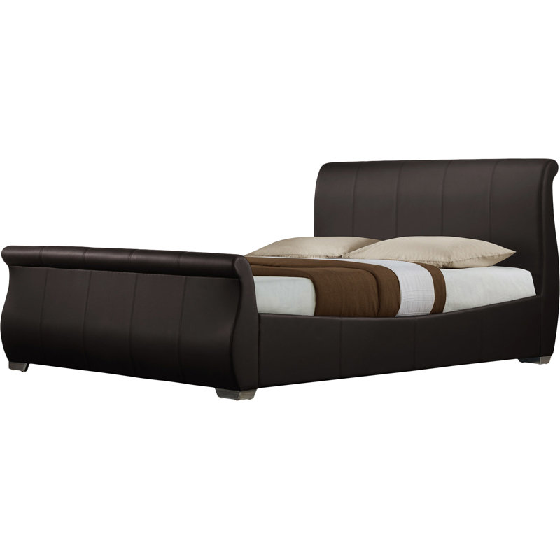 Upholstered Bed, Matt Brown, Kingsize (5')