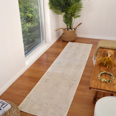 Rug Modern Indoor Area Rug, Cream Beige.