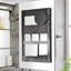 40 po X P 30 po Grande armoire à pharmacie rectangulaire en aluminium avec miroir H H