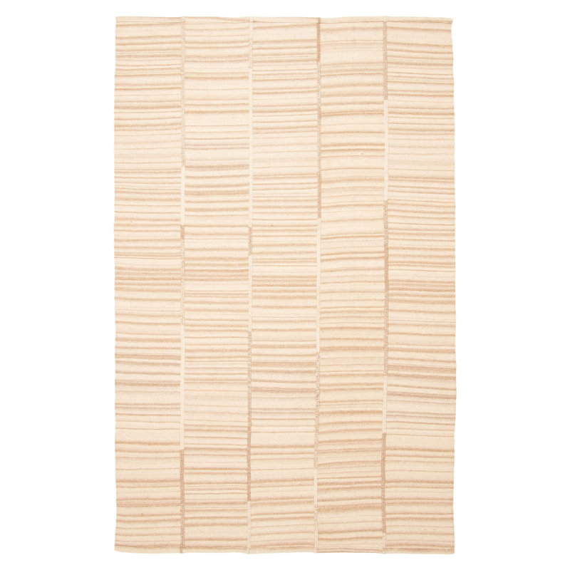 Tapis unique kilim beige 5 pi 1 po x 8 pi 1 po Ankara