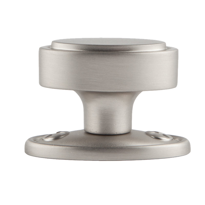 Ovaline 2" Length Polished Nickel Oval Knob, Polished Nickel, 2 1/16"