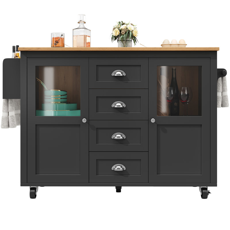 Kitchen Island, Black