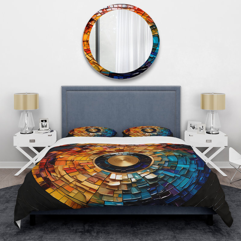 Ensemble de housse de couette Colorful Vinyle, Housse de couette très grand et 2 très grandes t