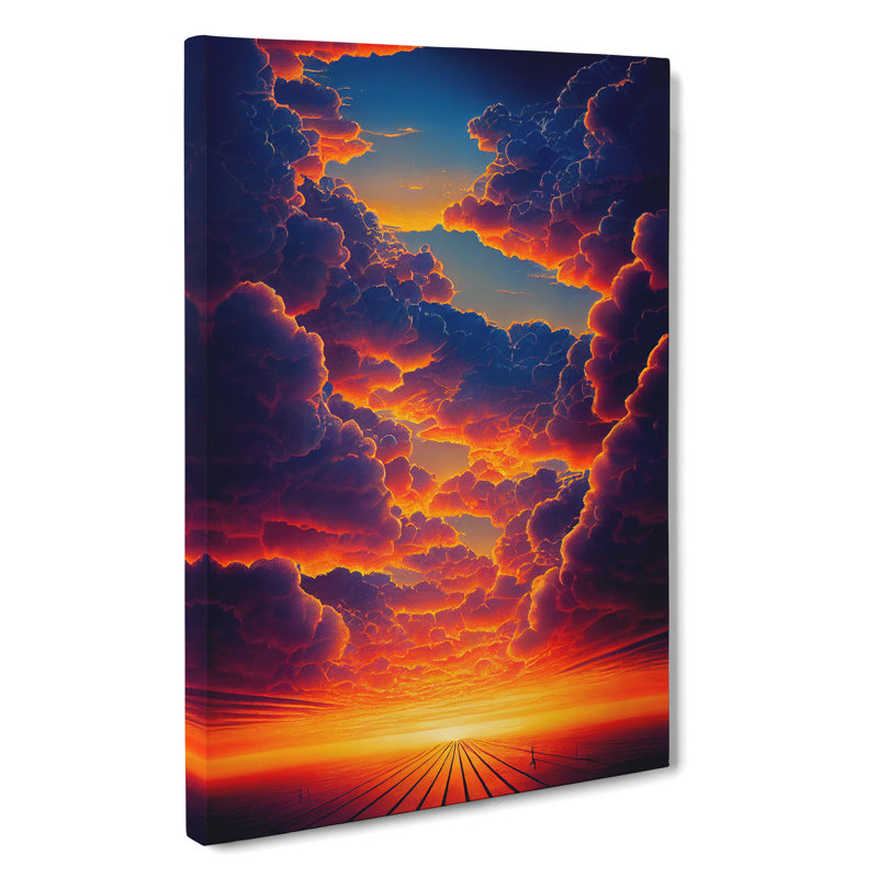 XC1022-1664X Compelling Sunset - Wrapped Canvas Print, 60cm H x 40cm W x 3cm D