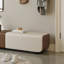 Banc de rangement rembourré en cuir Steph-1953190316