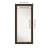 Ebeline Solid Wood Rectangle Wall Mirror
