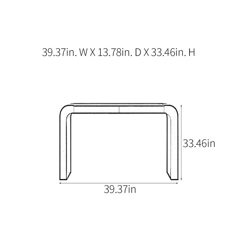 Console moderne moderne et pratique, H 33,46 po x l 39,37 po x P 13,78 po
