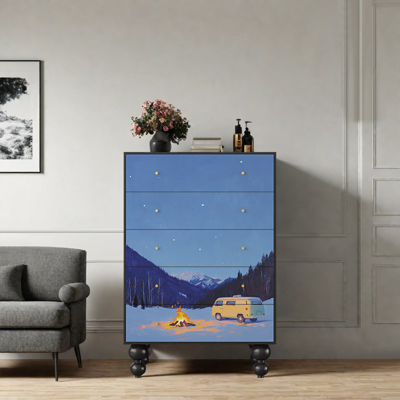 Armoire de décoration rétro simple et moderne