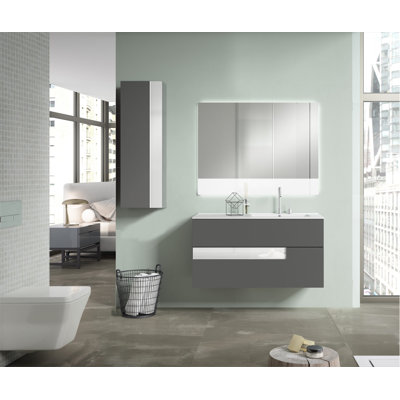 Anelka 48'' Single Bathroom Vanity with Ceramic Top