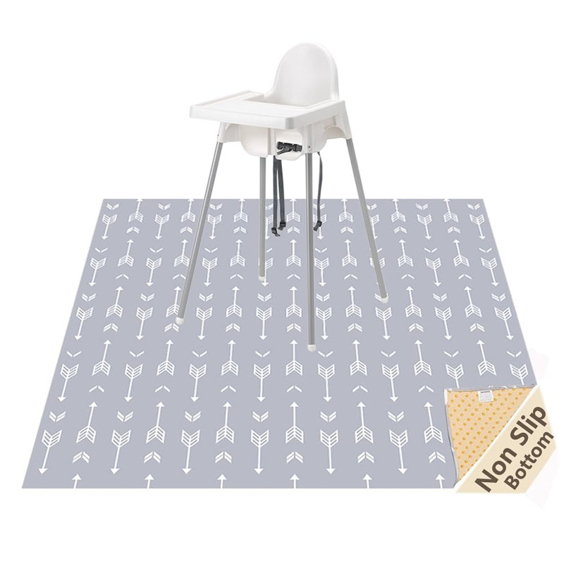 Tapis anti-éclaboussures pour bébé sous la chaise haute ...