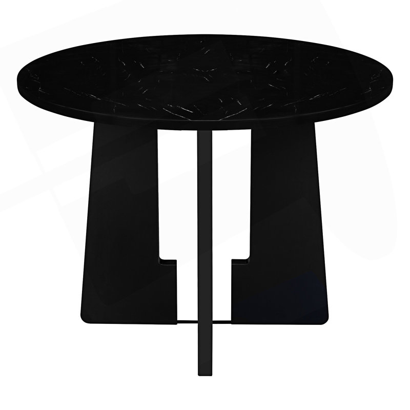Table de salle à manger ronde pour 4, table de salle à manger moderne