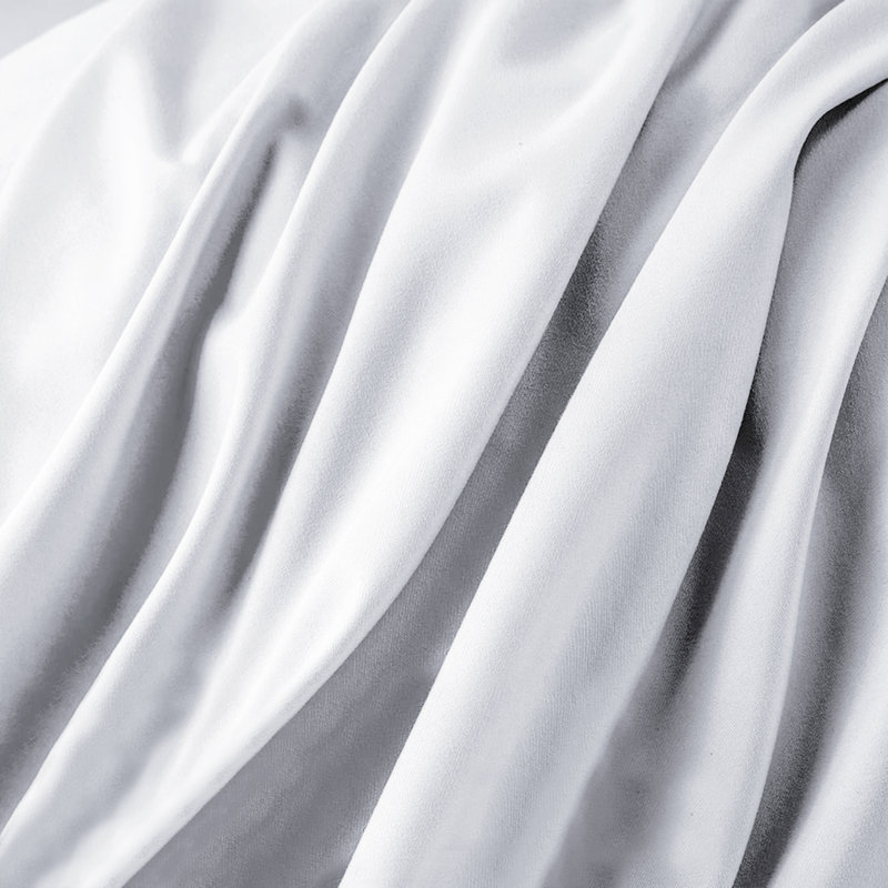 Laurne 200 Thread Count Microfiber Brushed Deep Fitted Bed Sheet, Single (3'), White