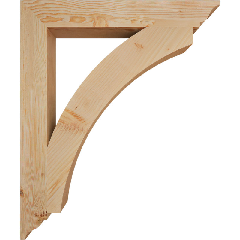 Thorton Traditional Bracket, Douglas Fir (Smooth), 36"H x 3.5"W x 30"D