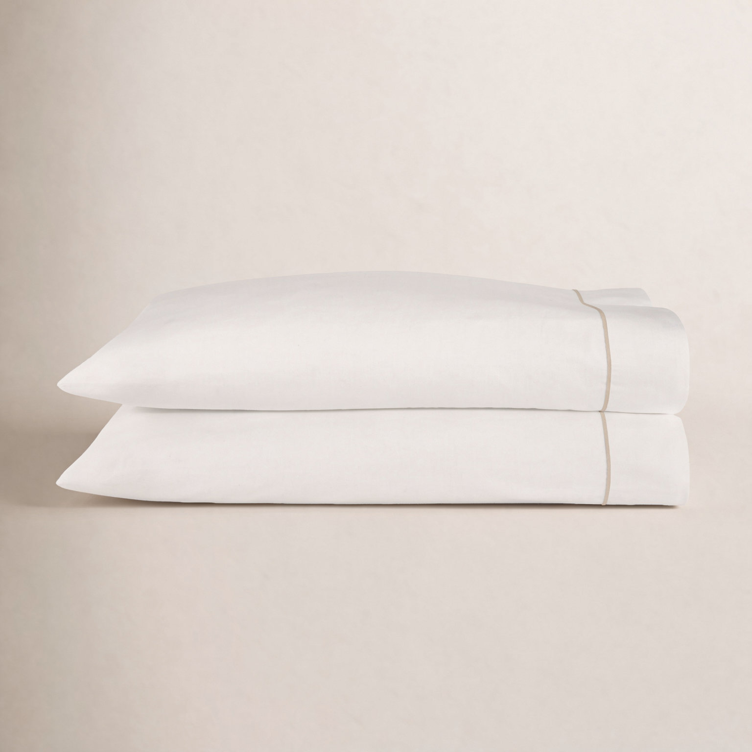 Boutique Cotton Pillowcase, Standard, Linen