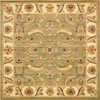 Tapis à motif oriental vert / jaune / beige Odyssey