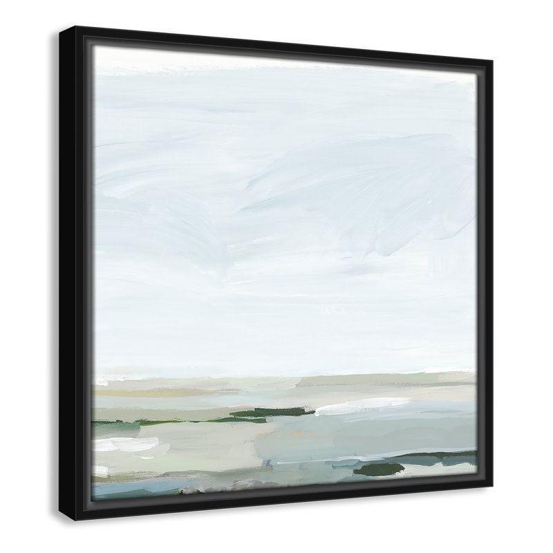 Catrena Pure Stillness - Floater Frame Painting Print on Canvas, Black, 17.5" H x 17.5" W