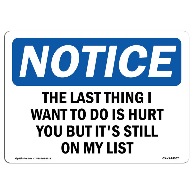 Notice Sign