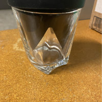Glacier Whiskey Glass with Ice Mold 10 oz Godinger Silver Art Co