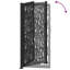 Barrière de jardin en acier vidaXL noir 105 x 205 cm-113055239-113055236