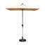 Parasol de patio rectangulaire avec fonction de levage et d'inclinaison à manivelle (base non incluse)-16998110-29044700