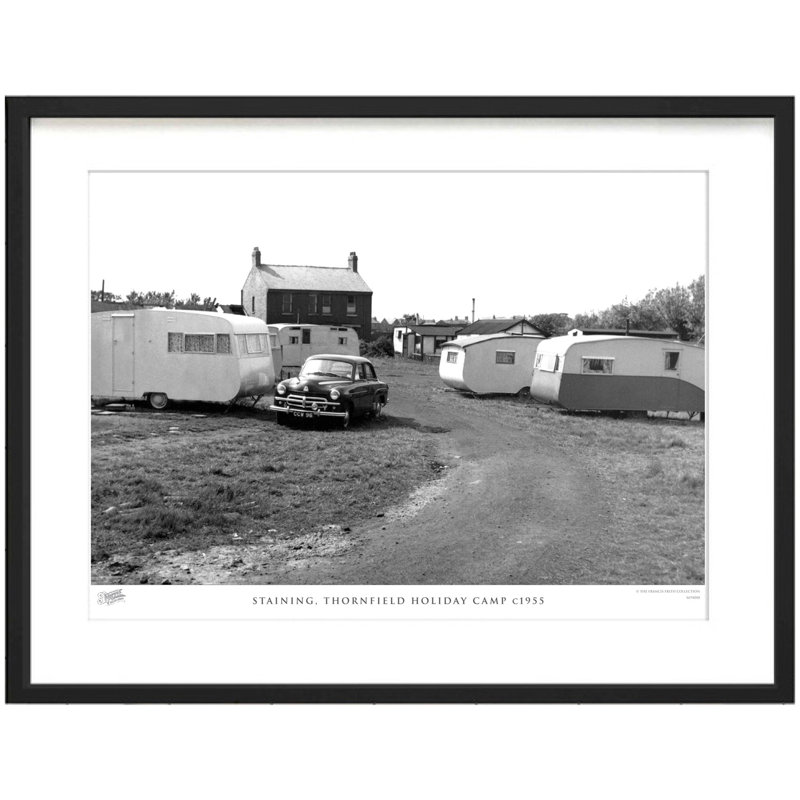 Staining, Thornfield Holiday Camp C1955 - Single Picture Frame Print, 28cm H x 36cm W x 2.3cm D
