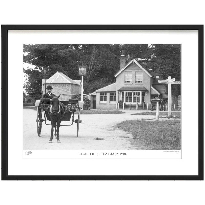 Leigh, The Crossroads 1906 by Francis Frith - Single Picture Frame Print, 40cm H x 50cm W x 2.3cm D