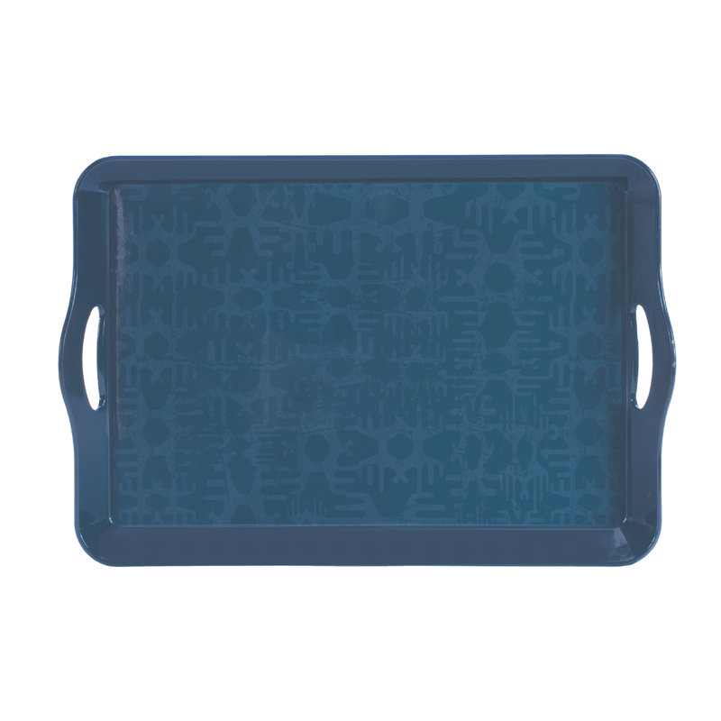 Abstract Geometric Print Tray 17"L