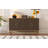Retro Style Sideboard With Adjustable Shelves For  Kitchen, Living Room-1630382709