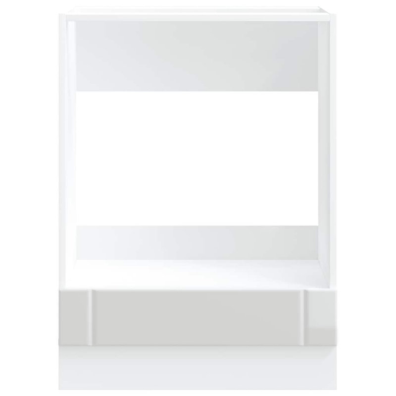 Kadlec Oven Cabinet, High Gloss White