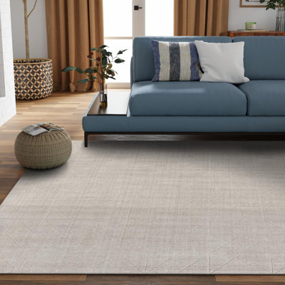 Cyndle Hand-Tufted Wool Geometric Area Rug