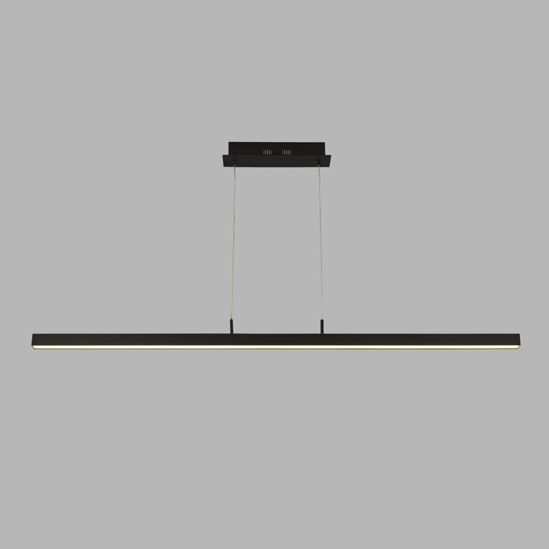 Genao 1-Light Kitchen Island Chandelier, Matt Black