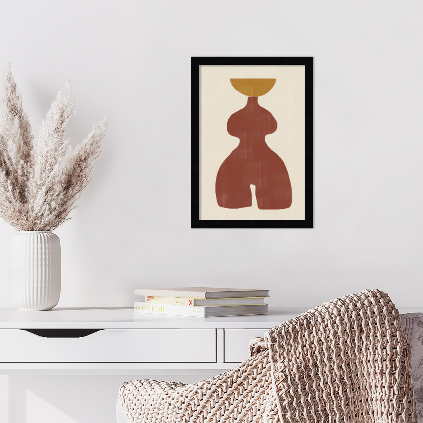 Rockingham "Vase No. 11" Print, Black, 17" H x 12" W