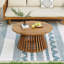 Table basse d'extérieur en bois d'acacia, ronde-1752440654