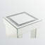 Élégante table de bout en miroir et faux diamant Ravine