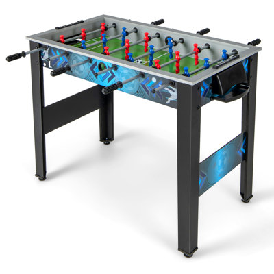 Freestanding Foosball Table 37" x 21" Arcade Soccer Game Table Set With 2 Balls And 2 Manual Scorers