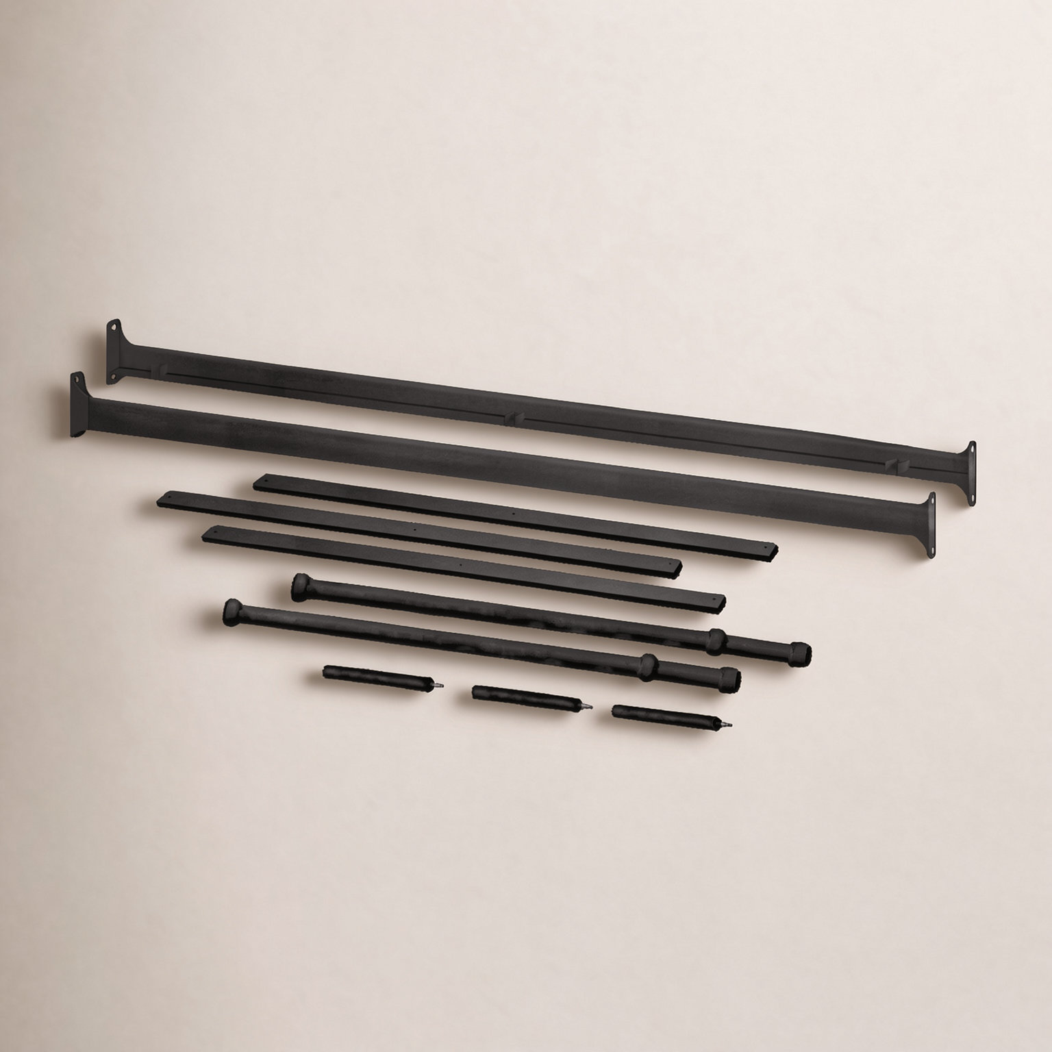 Winston Twin Bed Rails, Vintage Iron