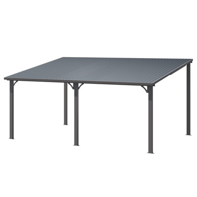 Hardtop Gazebo With Galvanized Steel Sloping Roof