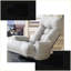 Lazy Sofa Chair - Méridienne réglable à 5 positions avec rotation à 360 ° Support de téléphone | Gris | Courbé