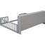 Lit de plancher gris avec garde-corps et rangement pratique sur le côté gris-1050599914-1050599919