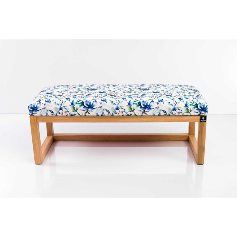 Velvet Upholstered Bench, 40cm H x 130cm W x 40cm D