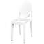 Ensemble de 3 chaises Victoria en résine avec dossier ovale-106428041