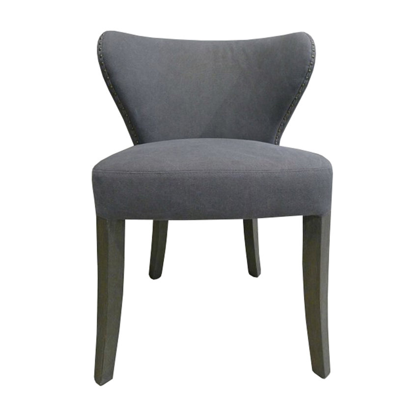 Chaise rembourrée Blanton, Gris français