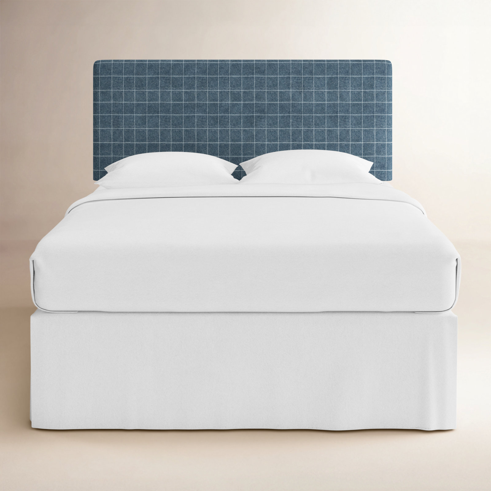 Eisley Upholstered Panel Headboard, Queen, Canopy Stripe Black White