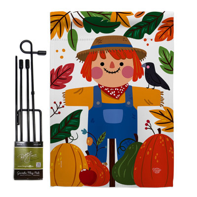 Ensemble de drapeaux en polyester 19 po x 13 po Sweetie Scarecrow
