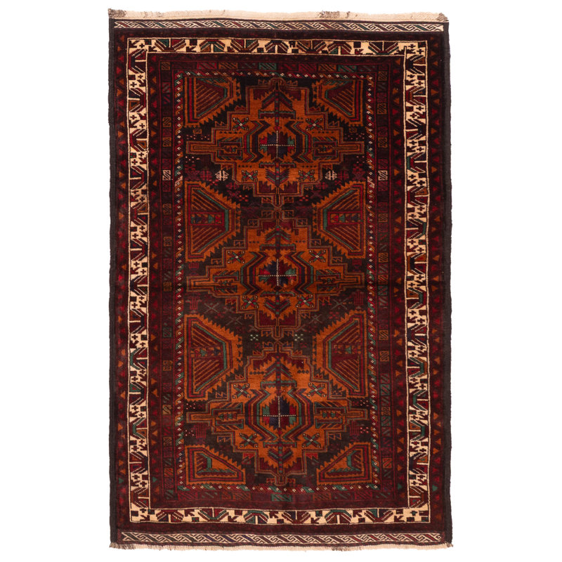 Teimani Rust Rug 3'9" x 5'11"