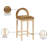 Conrad Letcher Velvet Counter Stool-379838297