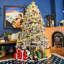 Arbre de Noël enneigé 8 pi avec 700 lumières DEL blanc chaud, arbre de Noël artificiel avec pommes de pin, 1754 pointes en PVC, assemblage facile avec support en métal et branches articulées