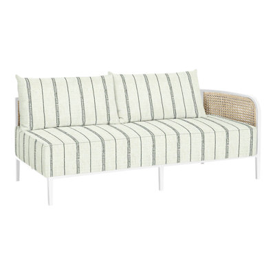 Havana Cane N-Dura Resin Wicker Outdoor Right Arm Facing Sectional