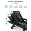 Chaise longue de patio durable en PEHD, conception moderne réglable pour le bord de la piscine